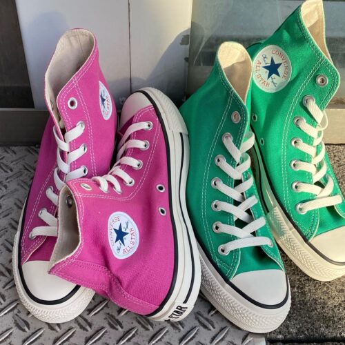 . New Arrival... . . 【CONVERSE】 AS (R) HI/OX FUCHSIA PINK MINT GREEN ¥8,250- . . @abcmart_grandstage