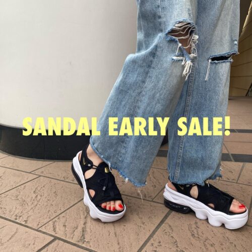 SANDAL EARLY SALE! . サンダルがレジにて10%OFFとなります。 新作アイテムもお求めやすくなるこの機会に ぜひGETしてください！ 皆様のご来店を心よりお待ちしております。 . ※一部対象外商品がございます。詳細はスタッフまで。 . . 【NIKE】 AIRMAX KOKO SANDAL 002 BLK/M GOLD ¥13,200- . .