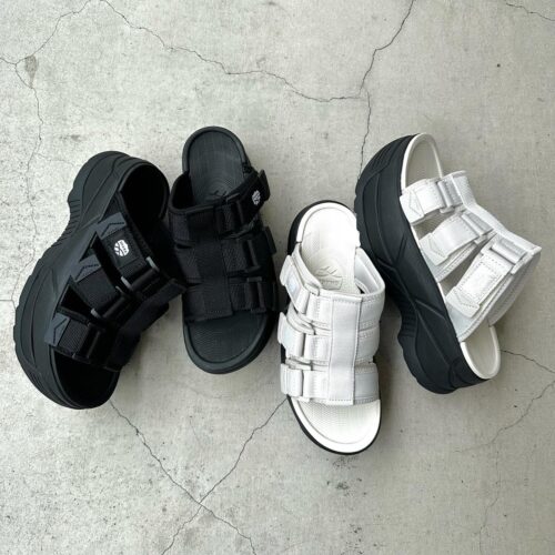 . . “SHAKA POP UP” . . 【SHAKA】 NEO RALLY SLIDE CHUNKY SK-241 BLACK LINEN ¥15,400- . . @abc_mart_japan @abcmart_grandstage