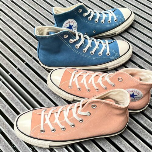 . New Arrival... . . 【CONVERSE】 SUEDE AS US HI CORAL NAVY ¥16,500- . . @abc_mart_japan @abcmart_grandstage