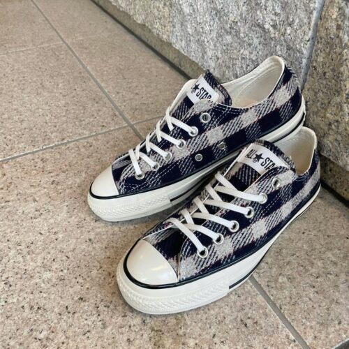 . New Arrivals... . . 【CONVERSE】 AS US WOOL PLAID OX GRAY/NAVY/RED ¥11,000- . . @abc_mart_japan @abcmart_grandstage