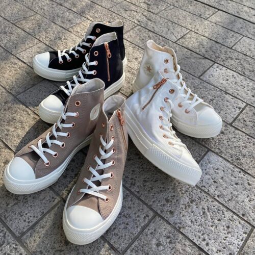 . New Arrival... . . 【CONVERSE】 AS LIGHT PLTS PG Z HI LATTE OFF WHITE BLACK ¥9,350- . . @abc_mart_japan @abcmart_grandstage