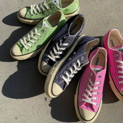 . New Arrival... . . 【CONVERSE】 AS US AGEDCOLORS HI/OX STRAWBERRY PISTACHIO INK BLUE ¥8,800- . . @abc_mart_japan @abcmart_grandstage