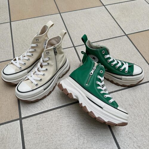 . New Arrival... . . 【CONVERSE】 AS (R) TREKWAVE Z HI BUTTER WHITE GREEN ¥15,400- . . @abc_mart_japan @abcmart_grandstage