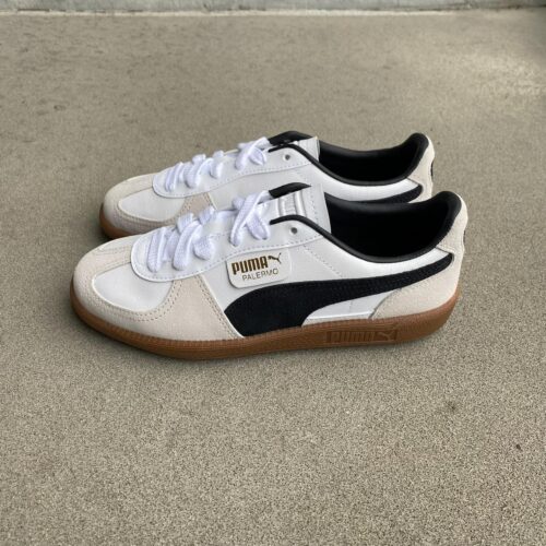 . New Arrival... . . 【PUMA】 PALERMO LTH 01 WHT/V.GRAY ¥13,200- . . @abc_mart_japan @abcmart_grandstage