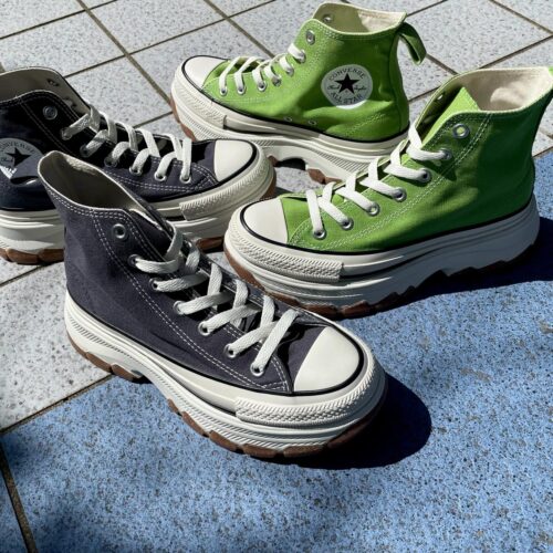 . New Arrival... . . 【CONVERSE】 AS (R) TREKWAVE HI GRAY LIGHT GREEN ¥14,850- . . @abc_mart_japan