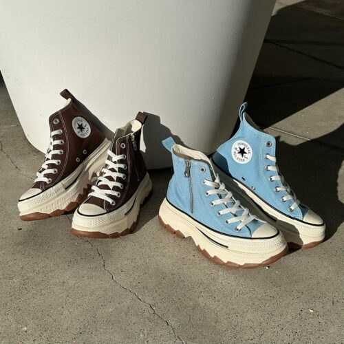 . NEW ARRIVAL... . . 【CONVERSE】 ALLSTAR (R) TREKWAVE Z HI POWDER BLUE CHOCOLATE BROWN ¥15,950- . . @abc_mart_japan