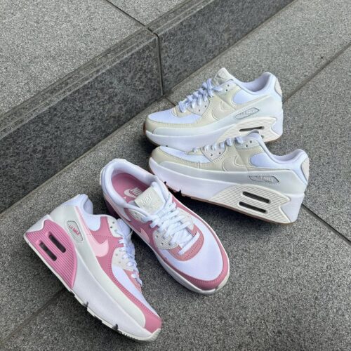 . New Arrival... . . 【NIKE】 W AIRMAX 90 LV8 FD4328 110WHT/PNKFOM 111WHT/SAIL ¥17,600- . . @abc_mart_japan