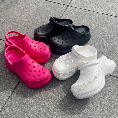 . New Arrival... . . 【crocs】 CLASSIC BAE CLOG BLACK WHITE DRAGON FRUIT ¥11,000- . . @abc_mart_japan