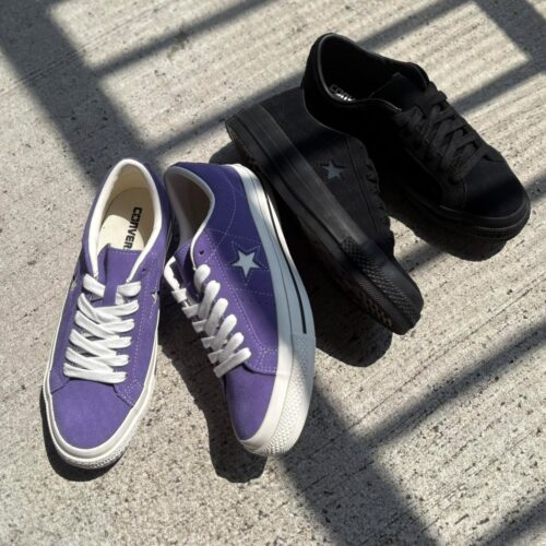 . New Arrival... . . 【CONVERSE】 ONE STAR SUEDE PURPLE BLACKMONOCHROME ¥15,400- . . @abc_mart_japan